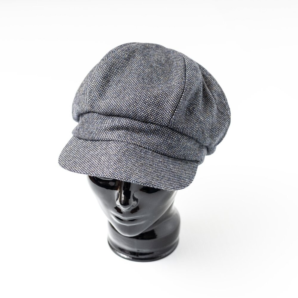 Upcycled Wool Cashmere Blend Newsboy Cap for Men or Women